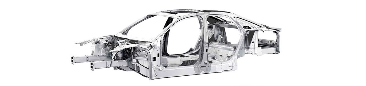 coche carrocería de aluminio